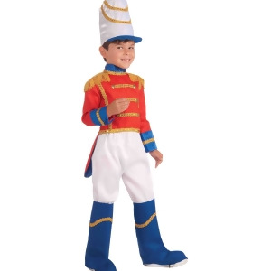 Child Christmas Toy Soldier Boy Costume - Boys Small (4-6) for ages 3-5 approx 25"-26" waist~ 39-45" height