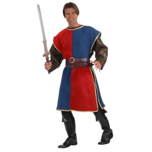 Adult Red Blue Medieval Renaissance Knight King Costume Accessory Tabard Cape Standard Size - All