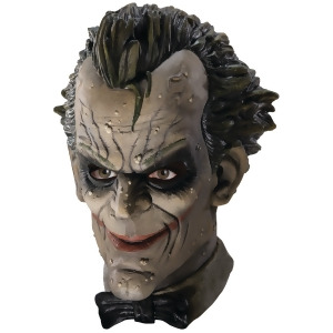 Adult Batman Arkham City Deluxe Joker Overhead Latex Mask Costume Accessory Standard size - All