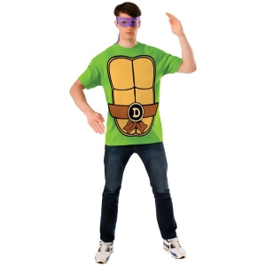 Teenage Mutant Ninja Turtles Donatello Mens T-shirt Mask Costume - Mens Medium (38-40) 38-40" chest~ 5'7" - 6'1" approx 120-150lbs