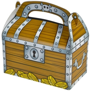 UPC 097138777225 product image for Set of 12 Child's Pirate Party Accessory Loot Bag Treasure Chest Candy Boxes - 6 | upcitemdb.com