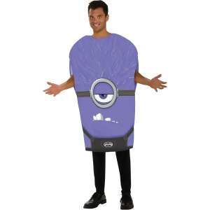 Adult Mens Despicable Me Evil Purple Minion Costume Size Large 44 1-size fits most up to approx size 6 - All