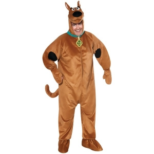 Adult Mens Classic Cartoon Scooby-Doo Dog Plush Plus Size 46-52 Costume Men's Plus Size 44-52 approx 50 chest 42 waist - All