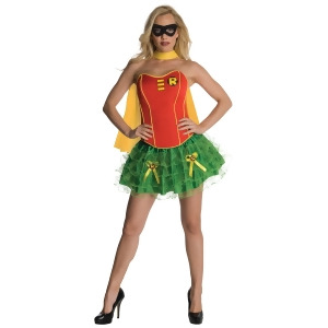 Womens Dc Comics Sexy Robin Corset With Skirt Costume Set - Womens Medium (8-10) approx 35-37" bust & 27-29" waist