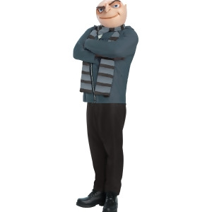 Adults Mens Despicable Me Evil Genius Gru Costume Fits up to 44 chest 5'7 6'1 approx 120-200lbs - All