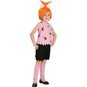 Child's Girl's Cartoon Vintage Classic Pebbles Flintstone Costume - Girls Large (12-14) for ages 8-10 approx 31"-34" waist~ 55-60" height