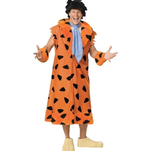 Adult's Mens Vintage Classic Cartoon Fred Flintstone Costume - Mens Standard (44) 44" chest~ 5'9" - 5'11" approx 170-190lbs