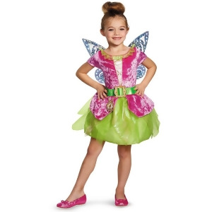 Childs Girls Disney Pirate Fairy Peter Pan Tink Tinker Bell Tinkerbell Costume - Girls Medium (7-8) for ages 5-7~ 58-66lbs approx 27-29" chest~ 24-26"
