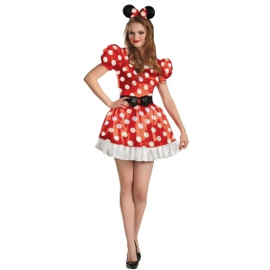 Womens Sexy Red Disney Mickey Mouse Club Minnie Mouse Adult Costume - Womens Medium (8-10) 27-29 waist~ 39-41 hips~ 35-37 bust~ B-C