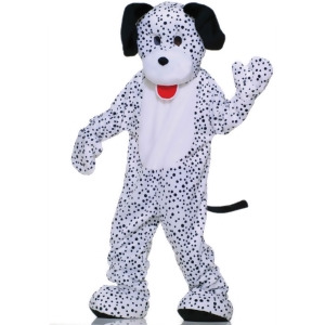 Mens 42-44 Deluxe Spotted Dalmatian Dog Puppy Parade School Plush Mascot Costume Standard 42-44 42-44 chest 5'9 5'11 approx 160-185lbs - All