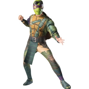 Adult's Mens Deluxe Teenage Mutant Ninja Turtles Movie Donatello Costume - Mens X-Large (44-46) 44-46" chest~ 5'9" - 6'2" approx 190-210lbs