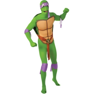 Mens Teenage Mutant Ninja Turtles Donatello 2nd Skin Jumpsuit Costume - Mens Medium (38-40) 38-40" chest - 5'4" approx 120-150lbs