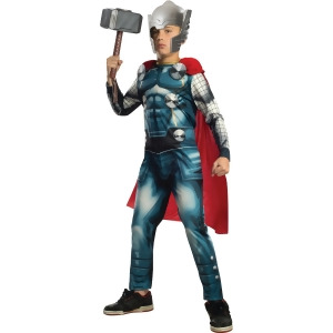 Child's Boys Marvel Avengers Assemble Thor Costume - Boys Large (12-14) for ages 8-10 approx 31"-34" waist~ 55-60" height