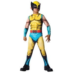 Child's Boys Marvel Comics Universe Mutant X-Men Wolverine Costume - Boys Large (12-14) for ages 8-10 approx 31"-34" waist~ 55-60" height