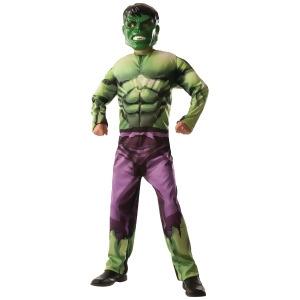 Child's Boys Marvel Comics Avengers Reversible Captain America Hulk Costume - Boys Large (12-14) for ages 8-10 approx 31"-34" waist~ 55-60" height