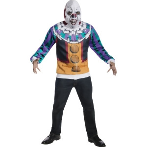 Adult's Mens Pennywise It Clown Stephen King Horror Hoodie Costume - Mens Standard (44) 44" chest~ 5'9" - 5'11" approx 170-190lbs