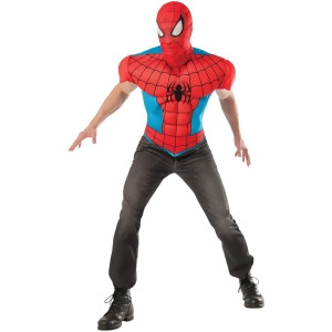 Adults Men's Marvel Comics Avengers Spiderman Muscle Costume Large 44 Mens Standard 44 44 chest 5'9 5'11 approx 170-190lbs - All