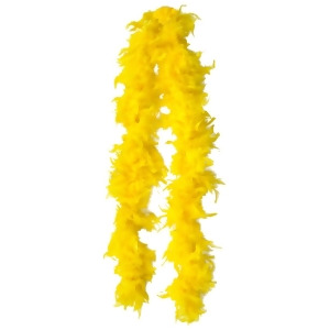 Dozen Yellow 72 Feather Boas 20's Show Girl Cabaret Dancer Costume Accessory 6' 72 Inch length - All