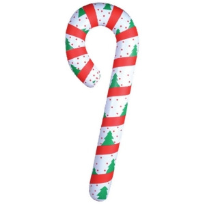 Dozen Festive Inflatable Candy Cane Christmas Decoration 44 Height - All
