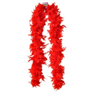 Dozen Red 72 Feather Boas 20's Show Girl Cabaret Dancer Costume Accessory 6' 72 Inch length - All