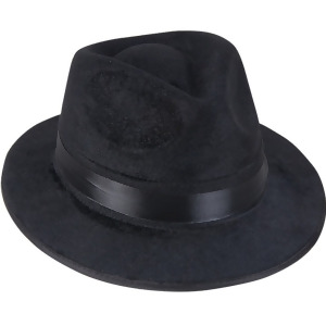 Dozen Black Pimp Gangster Blues Brothers Fedora Hat Costume Accessory 22 - All