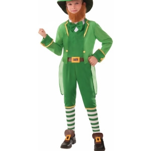 Child's Boys St. Patrick's Day Green Irish Lil Leprechaun Costume - Boys Small (4-6)