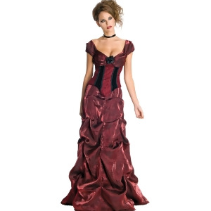 Women's Adult Dark Rose Deluxe Dress Costume - Womens Medium (8-10) approx 35-37" bust & 27-29" waist