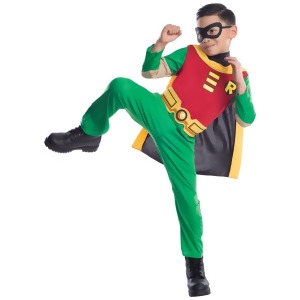 Child Boys Robin Batman Side Kick Costume - Boys Large (12-14)