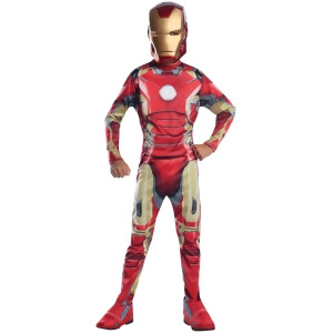 Child Boys Marvel Iron Man Avengers 2 Mark 43 Costume - Boys Large (12-14)