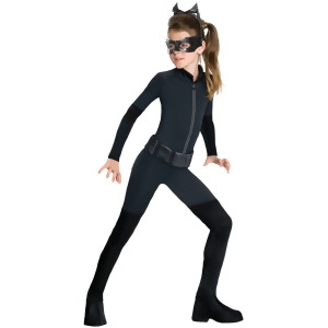 Child Girls Tween Cat Woman Black Suit Costume - Girls Medium (2-4)