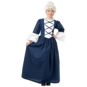 Childs Girls Colonial Martha Washington Costume - Girls XL (Teen 12-14) for ages 12-14~ approx 87 lbs~ 32.5" chest~ 27.5" waist~ 32.5" seat for 60-63"