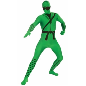 Child's Full Body I'm Invisible Disappearing Man Green Ninja Costume - Boys Medium (8-10) for ages 5-7 approx 27"-30" waist~ 46-53" height