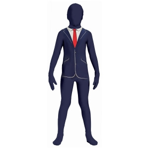 Child Blue Full Body Jumpsuit I'm Invisible Business Suit Costume - Boys Medium (8-10)