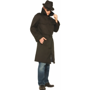 Mens Sexy Funny Trench Coat And Under Shirt Flasher Costume Standard 42-44 42-44 chest 5'9 5'11 approx 160-185lbs - All