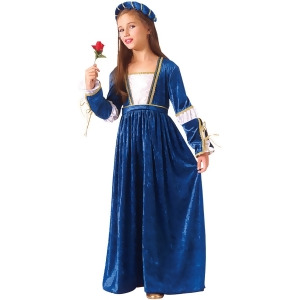 Kid's Girl's Juliet Capulet Velvet Dress And Headpiece Costume - Girls Small (4-6)
