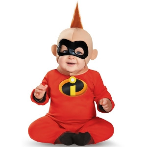 Kid's The Incredibles Baby Jack Deluxe Infant Costume - Newborn (0-6M) approx 17"-18" chest~ 18-19" waist~ up to 16 lbs