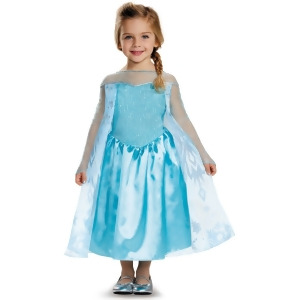 Elsa Frozen Disney Toddler Classic Toddlers Costume Dress - Girls Small (4-6) for ages 3-5~ 36-47 lbs approx 23"-25" chest~ 21"-22" waist~ 23-25" hips