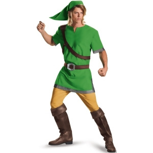 Men's Link The Legend of Zelda Elf Classic Adult Costume - XXL (2XL 50-52) 50-52" chest~ 44-46" waist~ 5'11" - 6'1" approx 260-280lbs