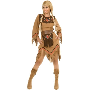 Women's Adult Sacajawea Indian Native American Maiden Costume - Womens Medium (8-10) approx 27.5 waist~ 39 hips~ 37.5 bust~ B-C