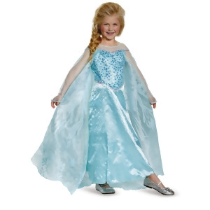 Elsa Frozen Disney Prestige Child Girls Costume - Girls Medium (7-8) ages 5-7~ 58-66 lbs approx 26"-27" chest & 22.5"-23" waist~ 27-29" hips~ 20-23" i