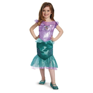 Ariel The Little Mermaid Disney Toddler Classic Toddlers Costume - Toddler (3T-4T) approx 22-23" chest~ 20-21" waist for 39-42" height & 34-38 lbs