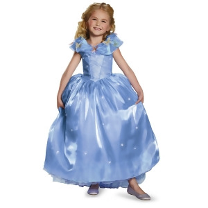Child's Girls Cinderella Disney Movie Ultra Prestige Costume Dress - Girls Large (10-12) for ages 8-10~ 67-84 lbs approx 28"-30" chest~ 24"-25" waist~