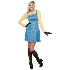 Womens Adult Minions Movie Female The Minion Costume - Womens Medium (8-10)