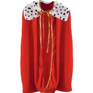 Childs Kids Red Kings Queens Robe Royal Medieval Renaissance Costume Accessory 33 - All