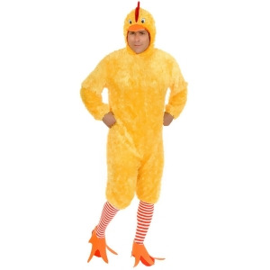 Adult Plus Size Funky Yellow Fuzzy Chicken Suit Costume - Mens 3XL ~ XXXL (56-60) 56-60" chest~ 5'9" - 6'2" approx 240-280lbs