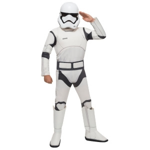 Child's Deluxe Boys Star Wars Episode Vii The Force Awakens Stormtrooper Costume - Boys Medium (8-10) for ages 5-7 approx 27"-30" waist~ 50-54" height