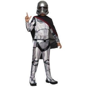 Child's Girls Star Wars Episode Vii The Force Awakens Captain Phasma Costume - Girls Large (12-14) for ages 8-10 approx 31"-34" waist~ 55-60" height