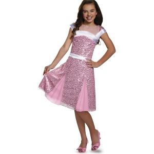 Girls Deluxe Descendants Audrey Coronation Dress Costume - Girls Medium (7-8) ages 5-7~ 58-66 lbs approx 26"-27" chest & 22.5"-23" waist~ 27-29" hips~