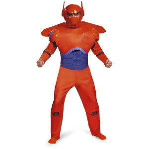 Adult's Mens Deluxe Red Baymax Big Hero 6 Armor Costume - Mens Large-XL (42-46) 44-46" chest~ 38-42" waist~ 5'9" - 5'11" approx 195-220lbs