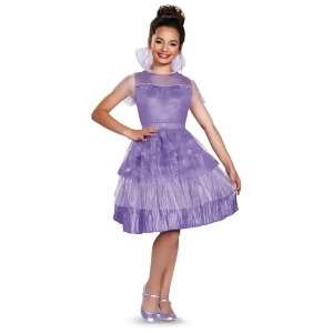 Girls Deluxe Descendants Mal Coronation Dress Costume - Girls Small (4-6x) for ages 3-5~ 39-50 lbs approx 23"-26" chest~ 21"-23" waist~ 23-26" hips~ 1